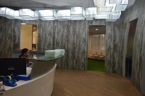 entry view of reception